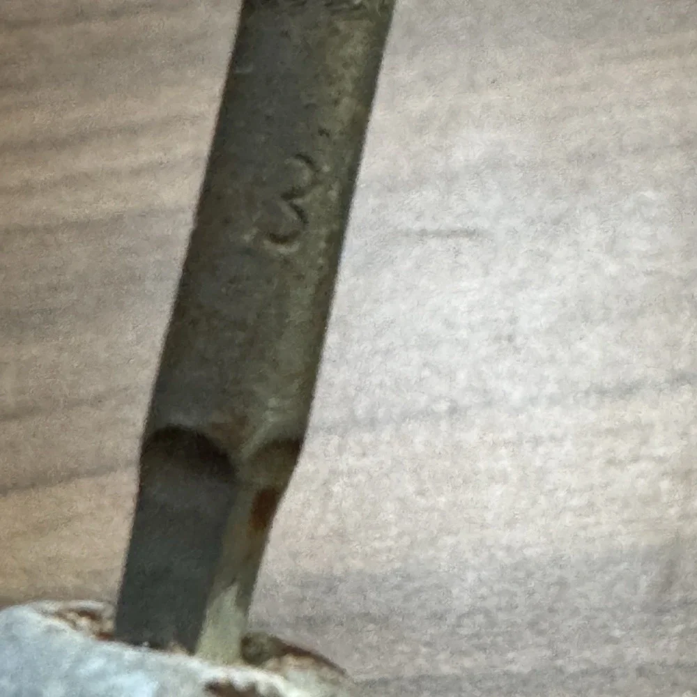 Vintage Python Knife Hone Sharpener Sharpening Primitive‎ Wood Handle Rare 8.75